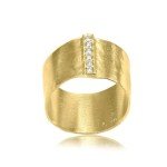 Dainty 14K Gold Over Sterling Statement Ring