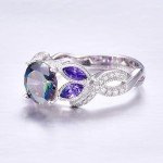 Stunning 3.6ct Rainbow Topaz Sterling Silver Ring