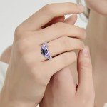 Stunning 3.6ct Rainbow Topaz Sterling Silver Ring