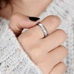 Sterling Silver Fidget Spinner Ring for Stress Relief