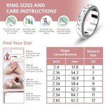 Sterling Silver Fidget Spinner Ring for Stress Relief