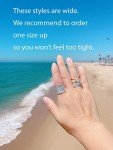 Handmade 925 Silver Women's Chunky Statement Ring