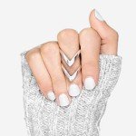 Boho Sterling Silver Chevron Ring for Women