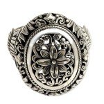 Handmade Sterling Silver Floral Cocktail Ring