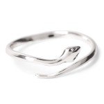 Adjustable Snake Ring in Recycled Sterling Silver