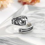 Sterling Silver Mother-Daughter Spoon Ring