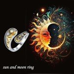 Sun and Moon Spoon Ring in Sterling Silver