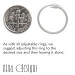 Adjustable Snake Ring in Recycled Sterling Silver