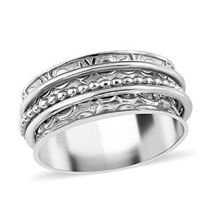 Anxiety Relief Spinner Ring for Women & Men