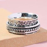 Anxiety Relief Spinner Ring for Women & Men