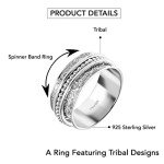 Anxiety Relief Spinner Ring for Women & Men