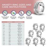 Anxiety Relief Spinner Ring for Women & Men