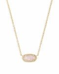 Kendra Scott Elisa Pendant Necklace in Rose Quartz