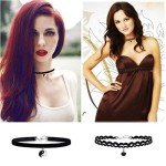 Colorful Gothic Choker Necklace Set for Women