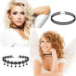 Colorful Gothic Choker Necklace Set for Women