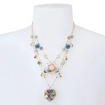 Betsey Johnson Layered Woven Heart Necklace