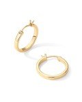 14K Gold Plated Sterling Silver Hoop Earrings
