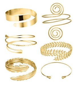 RIOSO 6-Piece Adjustable Arm Cuff Bracelet Set
