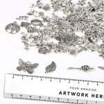 DIY Charm Bracelet Kit with 100 Charms & Rings