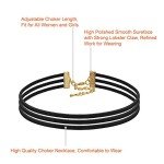 50-Piece Black Choker Necklace Set for Teens
