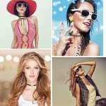50-Piece Black Choker Necklace Set for Teens