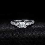 Vintage 14K Gold-Plated Engagement Ring for Her