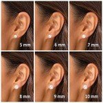 Gold Sterling Silver Freshwater Pearl Stud Earrings