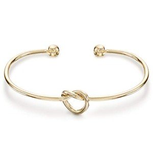 14K Gold Plated Infinity Love Knot Bangle Bracelet