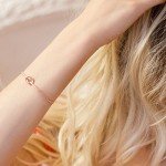 14K Gold Plated Infinity Love Knot Bangle Bracelet