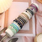 Bohemian Stackable Bead Bracelets Set for Women