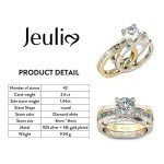 Jeulia Sterling Silver Women's Interchangeable Diamond Rings