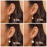 PAVOI 14K Gold Plated Pearl Dangle Earrings
