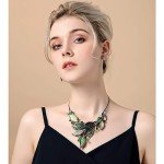 Vintage Floral Necklace and Earring Jewelry Set