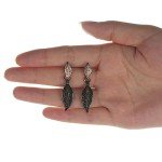 Vintage Floral Necklace and Earring Jewelry Set