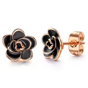 Hypoallergenic 18K Gold Flower Stud Earrings