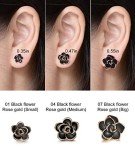 Hypoallergenic 18K Gold Flower Stud Earrings
