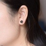 Hypoallergenic 18K Gold Flower Stud Earrings