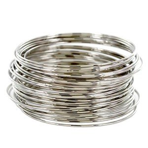 Plus Size Silver Rhodium Plated Bracelet Set