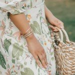 Boho Crystal Bead Leather Wrap Bracelet for Women