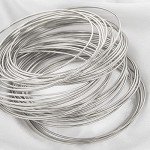 Plus Size Silver Rhodium Plated Bracelet Set