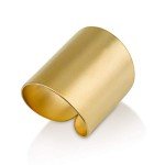 Adjustable Gold Cuff Rings for Women and Girls