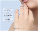 Minimalist 10K White Gold Diamond Wedding Band
