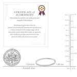 Minimalist 10K White Gold Diamond Wedding Band