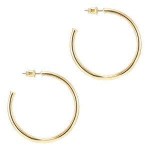 14K Yellow Gold 45mm Lightweight Hoop Earrings