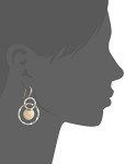 Wire Wrapped Orbital Circle Drop Earrings
