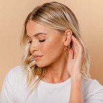 14K Yellow Gold 45mm Lightweight Hoop Earrings