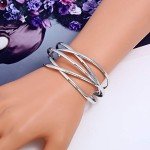 Boho Chunky Cuff Bracelet for Women – Multi-layer Design