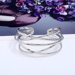 Boho Chunky Cuff Bracelet for Women – Multi-layer Design