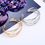 Boho Chunky Cuff Bracelet for Women – Multi-layer Design