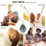 Abalone Teardrop Necklace with Tree of Life